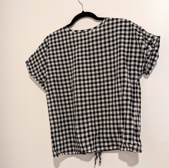 J.Crew Short Sleeve Gingham Shirt - Picture 2 of 6